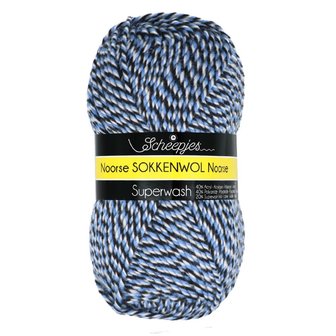 Scheepjes Noorse sokkenwol markoma blauw 100gr