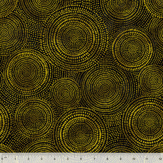 108&quot; Quiltback Radiance, Black Gold