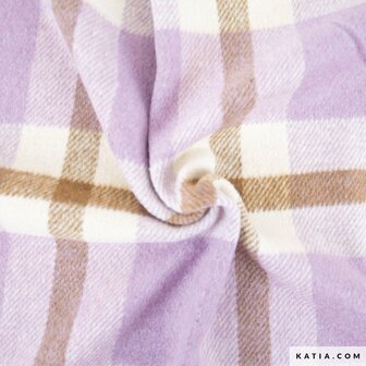 Plaid Big Flannel Lilac &amp; Coffee