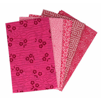 Tissu de Marie Fat quarter bundles - Mystical Magenta