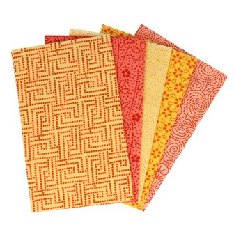 Tissu de Marie Fat quarter bundles - Amorous Amber