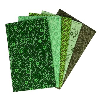 Tissu de Marie Fat quarter bundles - Enchanted Emerald