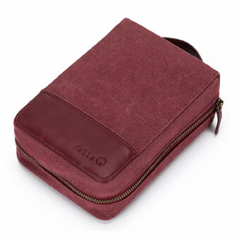 Della Q Etui voor rondbreinaalden maroon