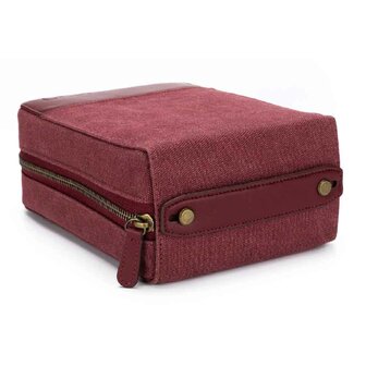 Della Q Etui voor rondbreinaalden maroon