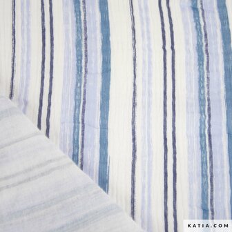 Mousseline Print Bluejeans Stripe