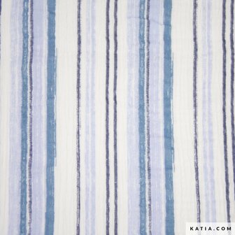 Mousseline Print Bluejeans Stripe