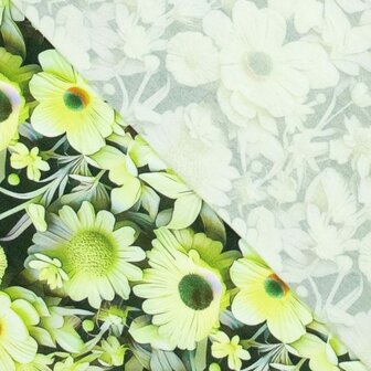 Sarah 3D Flowers groen