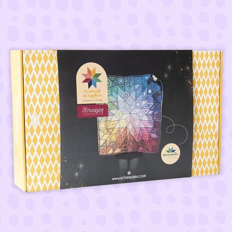 Scheepjes CAL Festival of Lights blanket -Metropolis kit