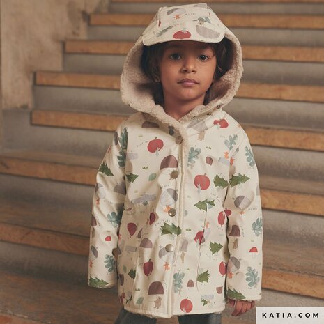 Raincoat PU print Winter Harvest