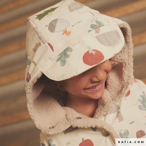 Raincoat PU print Winter Harvest