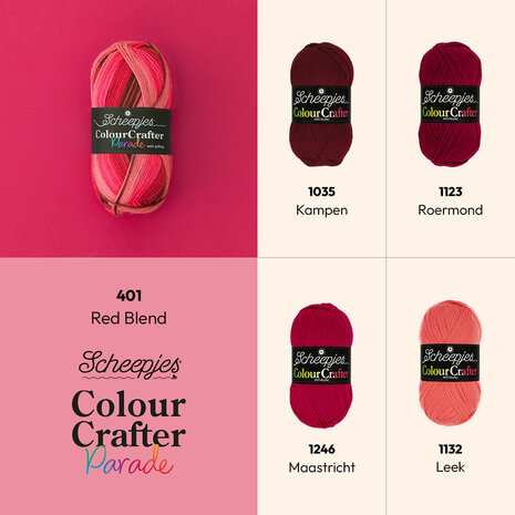 Scheepjes Colour Crafter Parade - 401 Red Blend