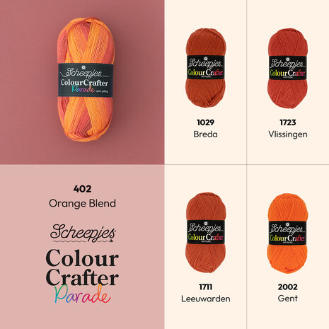 Scheepjes Colour Crafter Parade - 402 Orange Blend