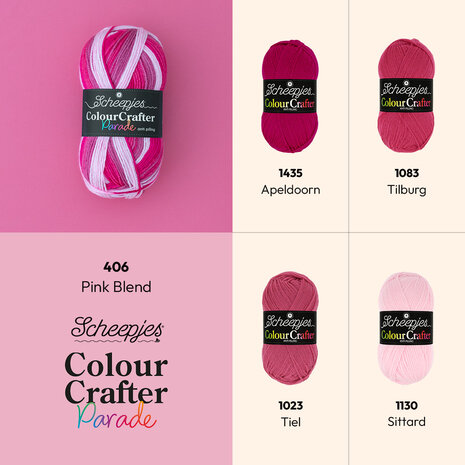 Scheepjes Colour Crafter Parade -  406 Pink Blend