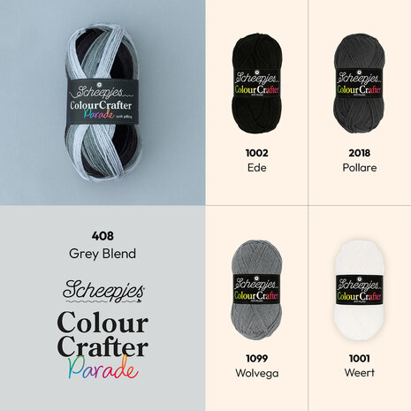 Scheepjes Colour Crafter Parade -  408 Grey Blend