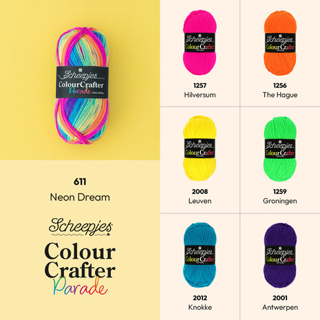 Scheepjes Colour Crafter Parade - 611 Neon Dream