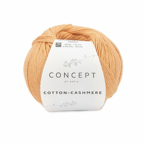 Cotton cashmere 82 licht oranje 