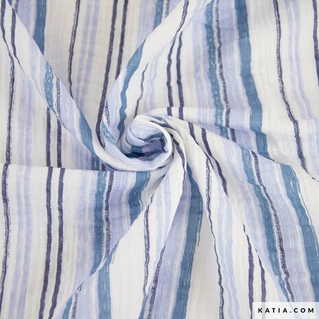 Mousseline Print Bluejeans Stripe