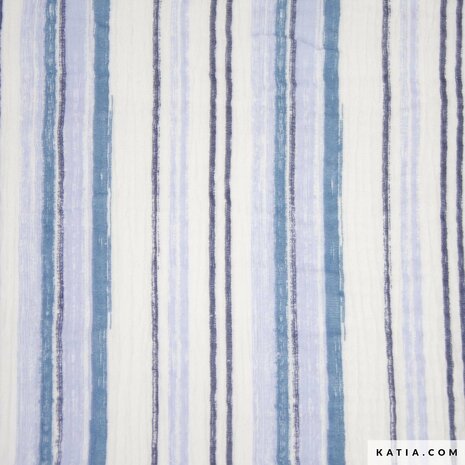 Mousseline Print Bluejeans Stripe