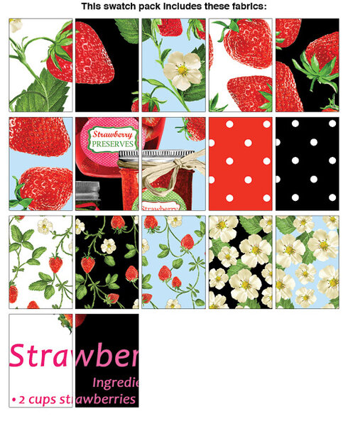 Strawberry Fields 2 1/2&quot; strips