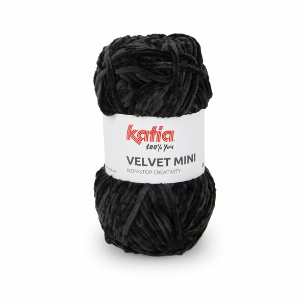 Chenille Garen Velvet Mini 210 Zwart