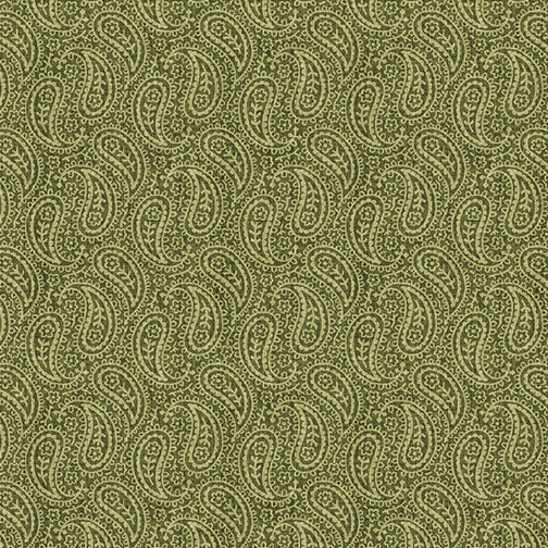 English Autumn, Tonal Paisley Green