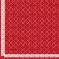 Garden Redwork Geo Dotted Circle CD3104 Red